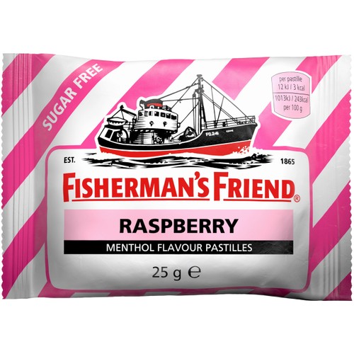 Halstablett Hallon Sockerfri 25g Fisherman´s Friend