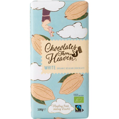 Choklad Vit Eko 100g Chocolates From Heaven