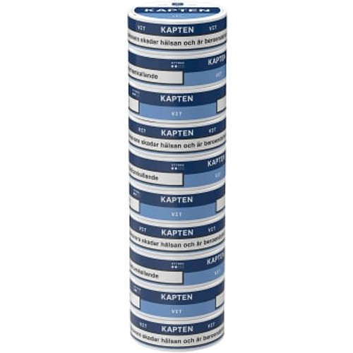 Kapten Vit Portionssnus Stock Tobacco House of Sweden AB