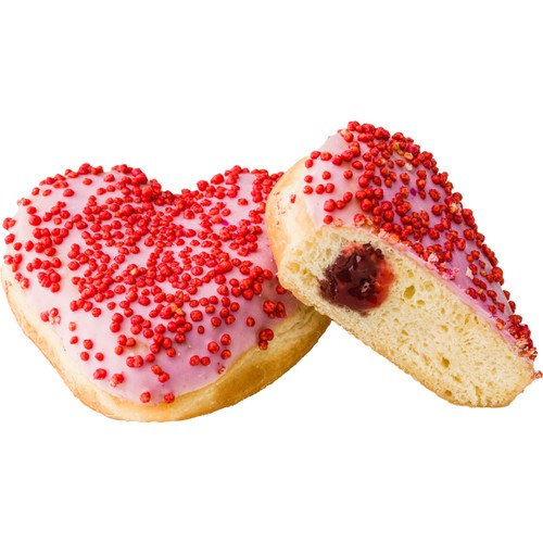 Donut Red Heart 88g Dafgårds