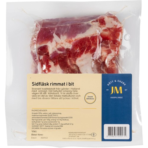 Rimmat Fläsk Bit Stor ca 1kg JM:s Chark