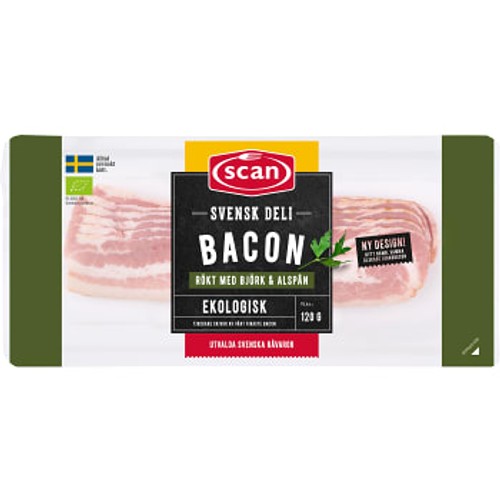 Bacon Skivat Ekologisk 120g Scan