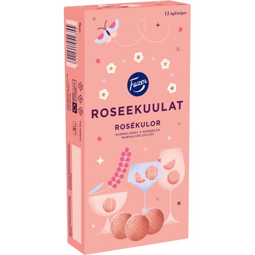 Godis Rosékulor 12st 260g Fazer