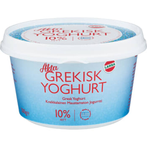 Grekisk Yoghurt 10% 500g Larsa Foods