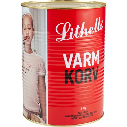 Varmkorv med Naturskinn 2kg Lithells