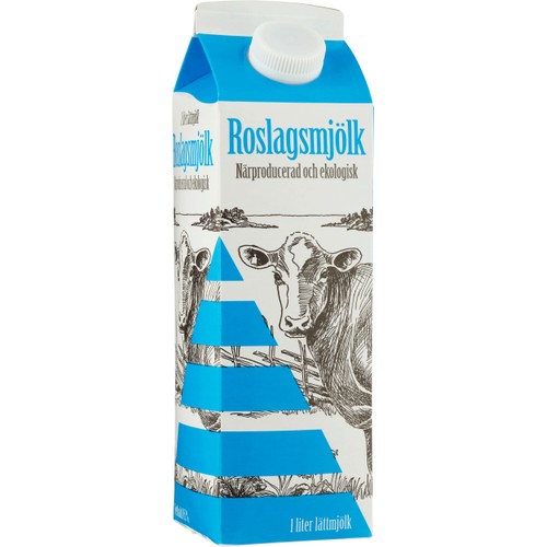 Lättmjölk 0,5% Ekologisk 1l KRAV Roslagsmjölk