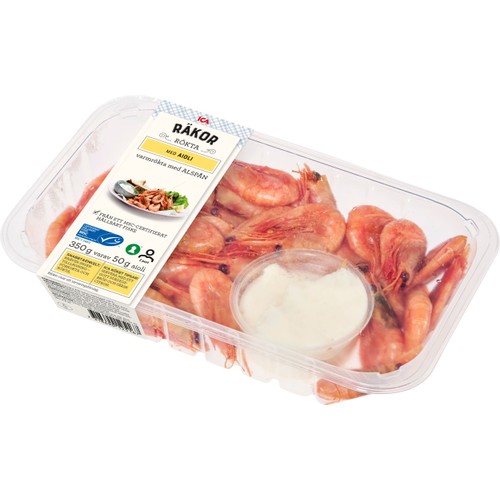 Räkor Färska Rökta med aioli 350g ICA