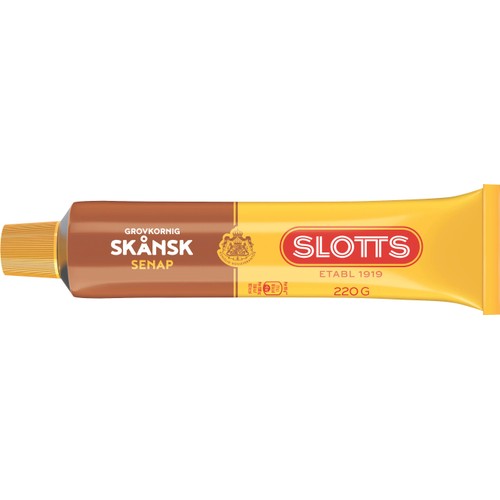 Senap Skånsk Grovkornig 220g Slotts