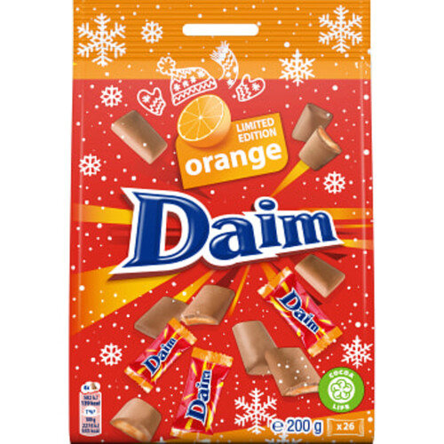 Chokladpåse Mini Orange LTD 200g Daim