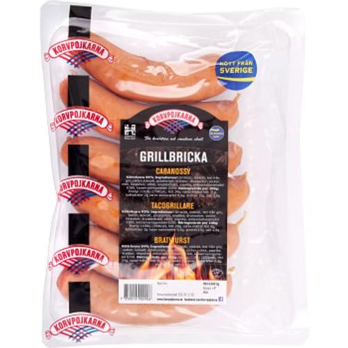 Grillbricka 480g Korvpojkarna