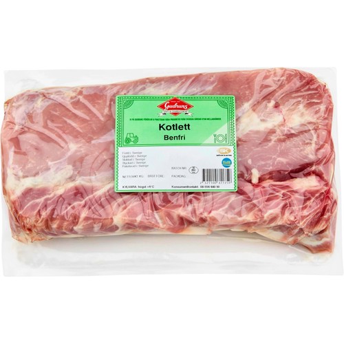 Fläskkotlett Benfri Halv ca 1,5kg Gudruns