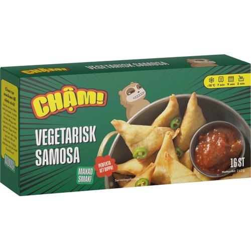 Vegetariska Samosa 240g Cham