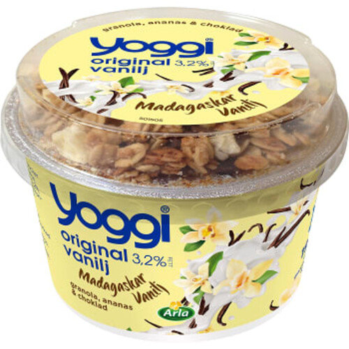 Vaniljyoghurt Madagaskar 3,2% 190g Yoggi®