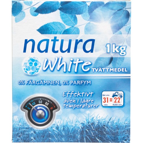 Tvättmedel Vittvätt 1kg NATURA