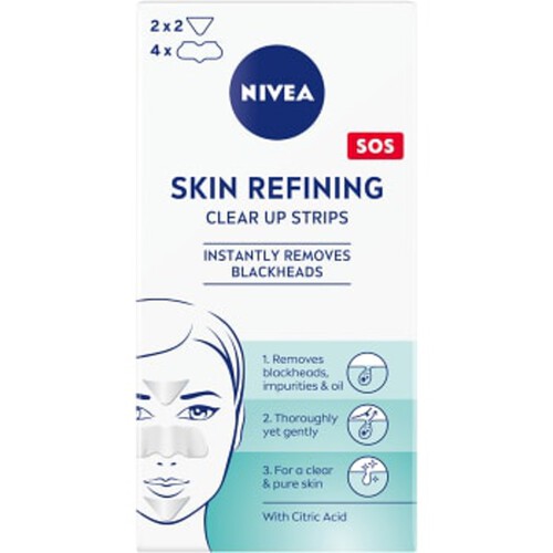 Porplåster Skin Refining Clear-up Strips 6 st NIVEA
