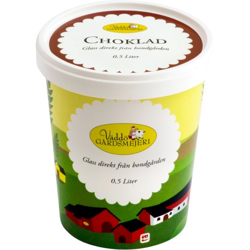 Chokladglass 500ml Väddö Gårdsmejeri