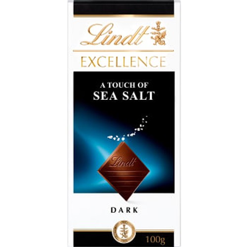 Chokladkaka EXCELLENCE Havssalt Mörk Choklad 100g Lindt