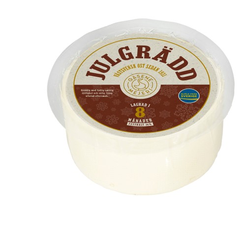 Lagrad ost Julgrädd 34% ca 1kg Gäsene Mejeri
