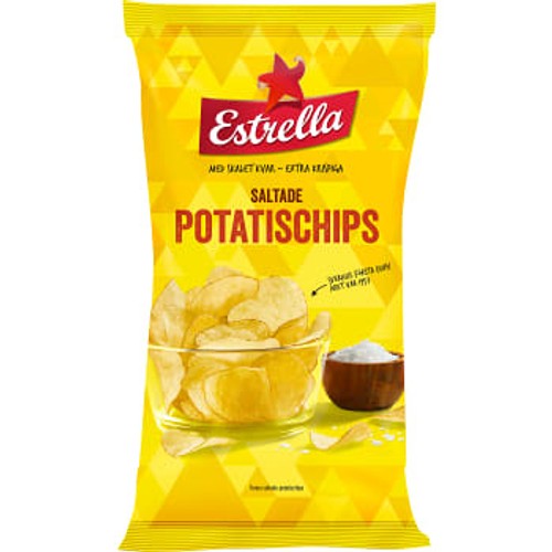 Lättsaltade Potatischips 275g Estrella