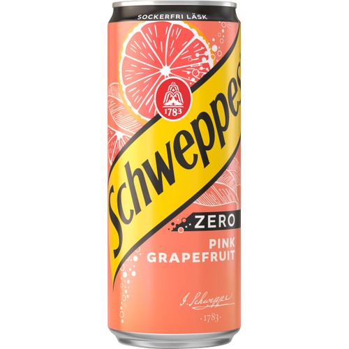 Läsk Pink Grapefruit Zero 33cl Schweppes