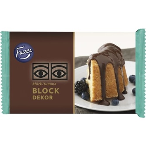Blockdekor Mörk 175g Fazer