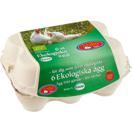 Ägg 6-p KRAV Alsbo Ägg