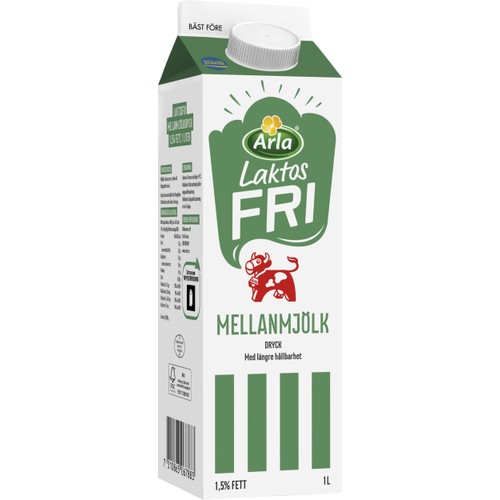 Mellanmjölkdryck Laktosfri 1,5% 1l Arla Ko®