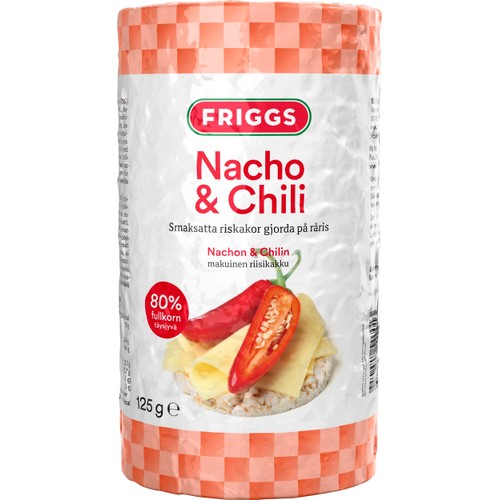 Riskakor med Nacho & chilismak  125g Friggs