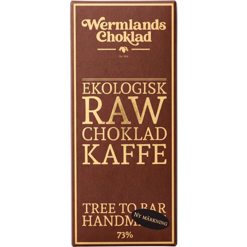 Rawchoklad Kaffe Eko 50g Wermlands Choklad