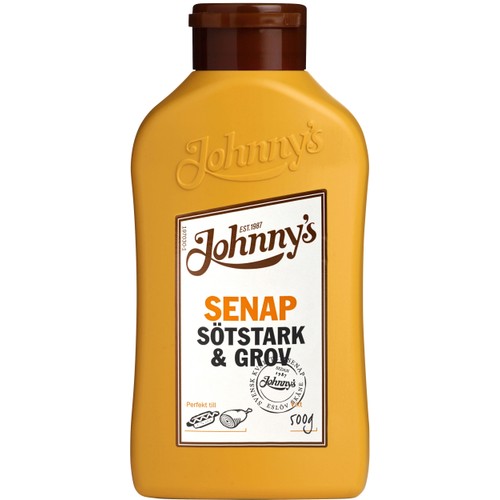 Senap Sötstark & grov 500g Johnnys