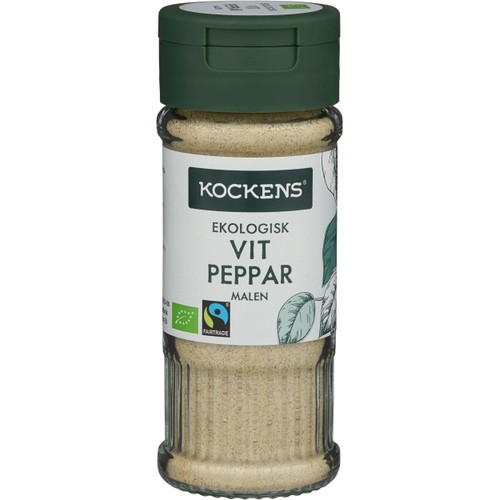 Vitpeppar malen Eko 42g Kockens