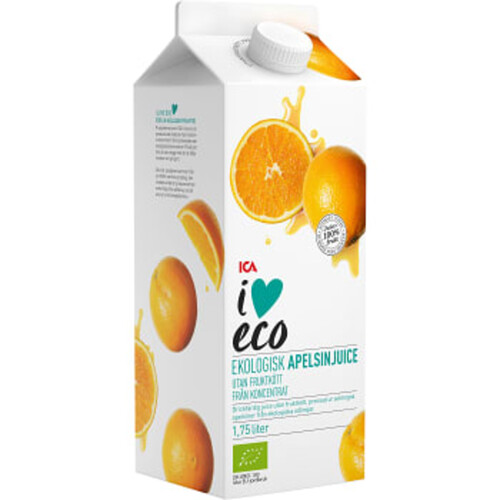 Apelsinjuice 1,75l ICA I love eco